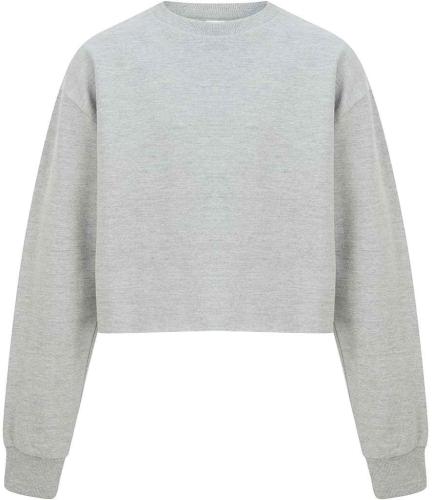 SF Minni Kids Cropped Slounge Sweatshirt - HEA - 45448